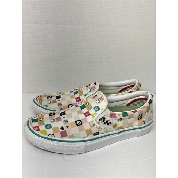 VANS Other - Vans Skate Slip-On LTD Skateboard Shoe Frog White Size 9.5 Men Rare Hard To Find